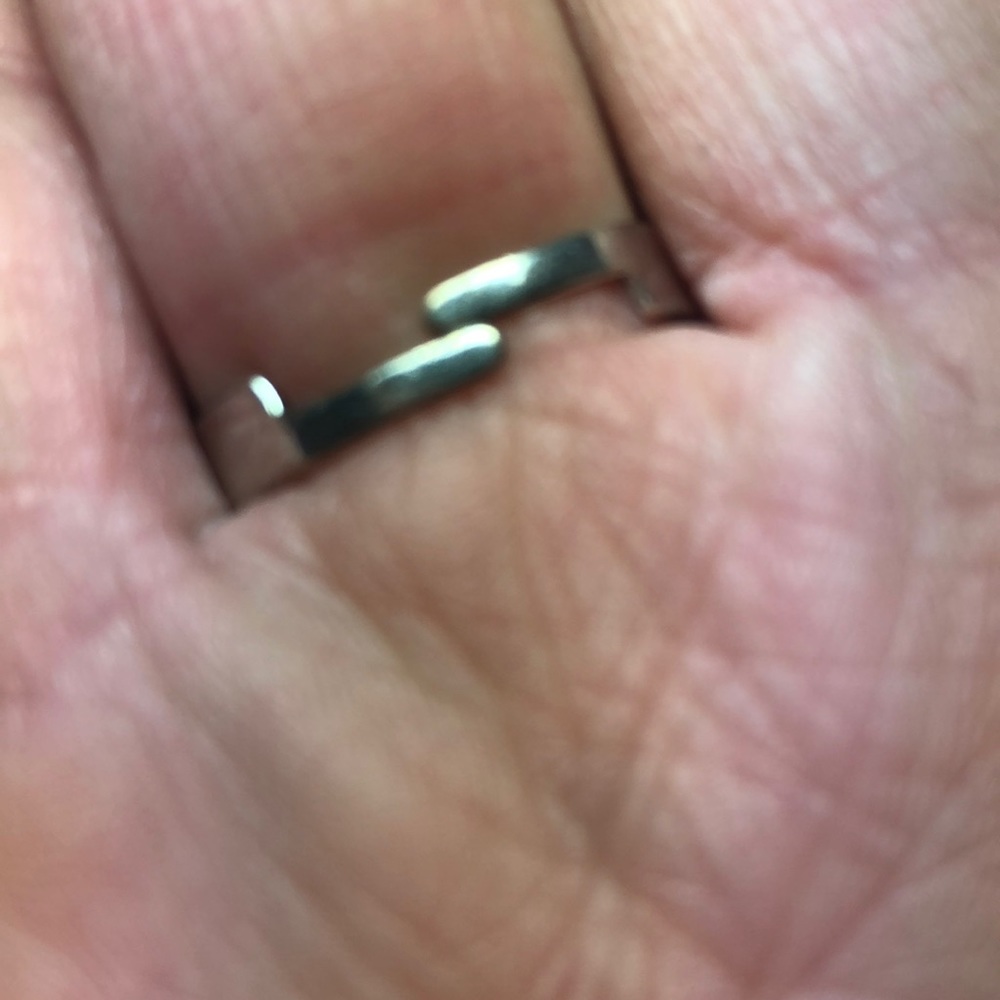 🌹Simulated Turquoise adjustable Stainless Ring - Picture 3 of 4